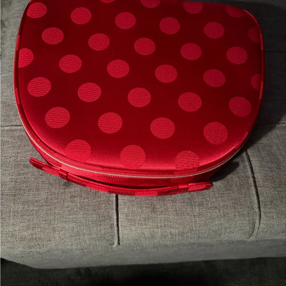 Estee Lauder Red Polka Dot‎ Cosmetic Case